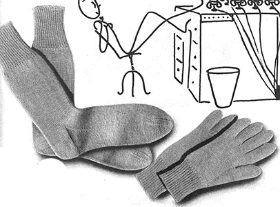 Classic Socks and Gloves Set Pattern #374