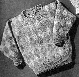 Argyle Pullover Pattern #5151