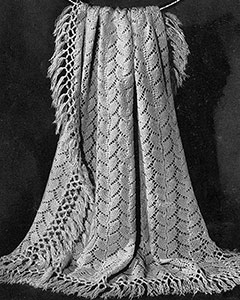 Knitted Shawl Pattern #5157