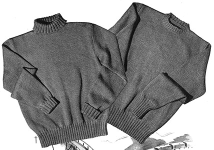Round or Turtle Neck Pullover Pattern #S-108