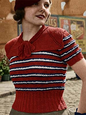 Fagot Knitted Blouse Pattern #137