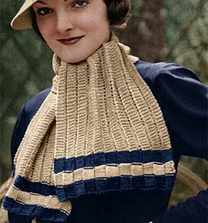 Knitted Sport Scarf Pattern #58