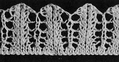 Hollyhock Edging Pattern #8059