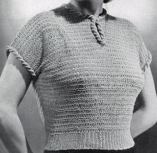 Jiffy Knit Blouse Pattern #1100