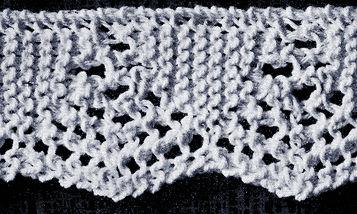Knitted Edging Pattern #1867