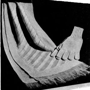Knitted Scarf Pattern #2125