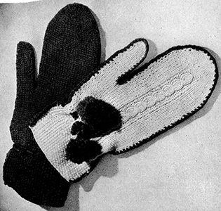 Cable Stitch Mittens Pattern