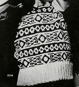 Sleeveless Knitted Slipon Pattern #3114
