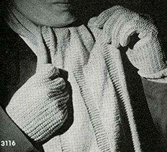Man's Knitted Gloves Pattern #3116
