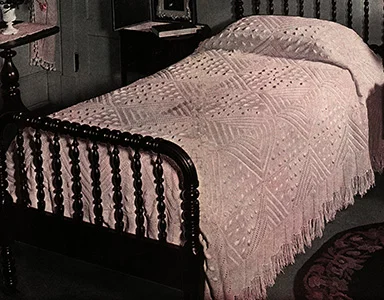 Peanut and Rows Bedspread Pattern