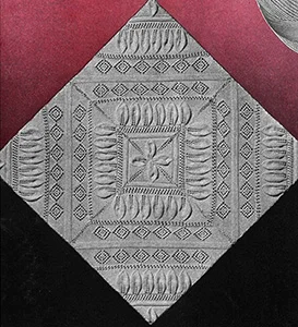 Modern Knitted Bedspread Pattern