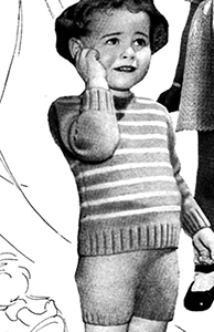 Boy's Knitted Suit Pattern #5306