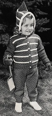 Knitted Snow Suit Pattern #5318