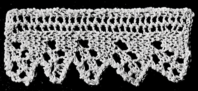 Knitted Edging Pattern #729