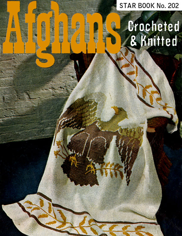 Afghans Crocheted & Knitted | Star Book No. 202 | American Thread Company