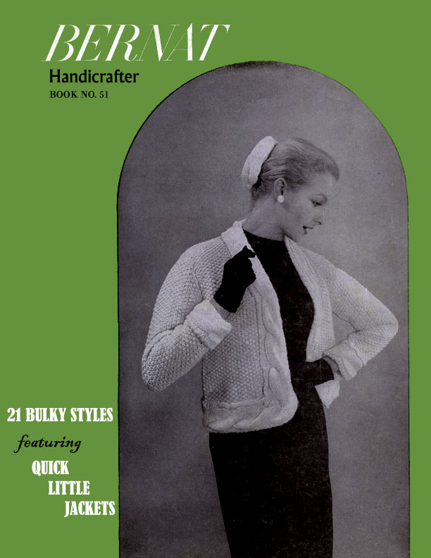 Book No. 513 Bernat Handicrafter Knitted Sweaters 