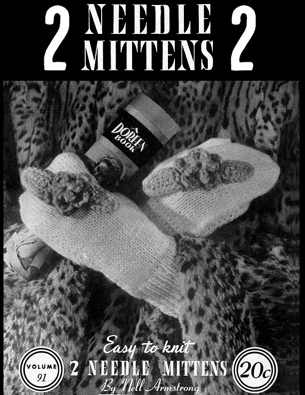 Two Needle Mittens | Volume 91 | Doreen Knitting Books