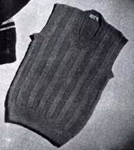 Boy's Sleeveless Sweater Pattern
