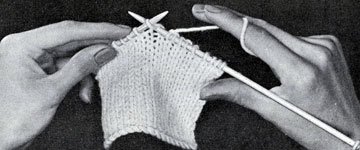 knit below stitch