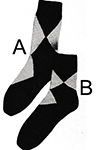Argyle-Type Anklets Pattern