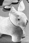 crocheted dog