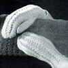 Ladies Mocked Stitch Cable Mittens pattern