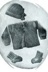 knitted baby set