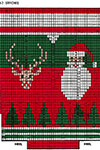 Santa and Reindeerhead Stocking 4