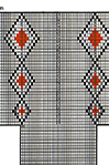 Diamond-Chain Clock socks pattern