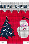 Santa and Tree Christmas Stocking 1