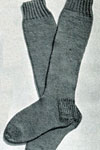 knee-length cable socks pattern
