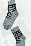 child's checked socks pattern
