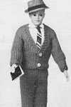 boy's slacks and v neck cardigan pattern