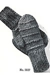 Ribbed Mittens pattern 5607