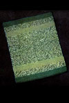 variegated knitted rug
