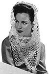 White Crocheted Shawl pattern