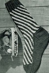 knitted twist socks