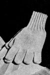 mans knitted glove