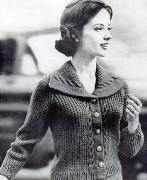 ladies vintage cardigan knitting patterns