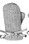Angora Crochet Mittens pattern