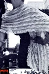 dressy stole with metallic thread pattern