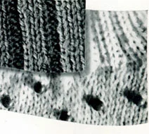 Turtleneck Sweater with Beads Pattern Swatch