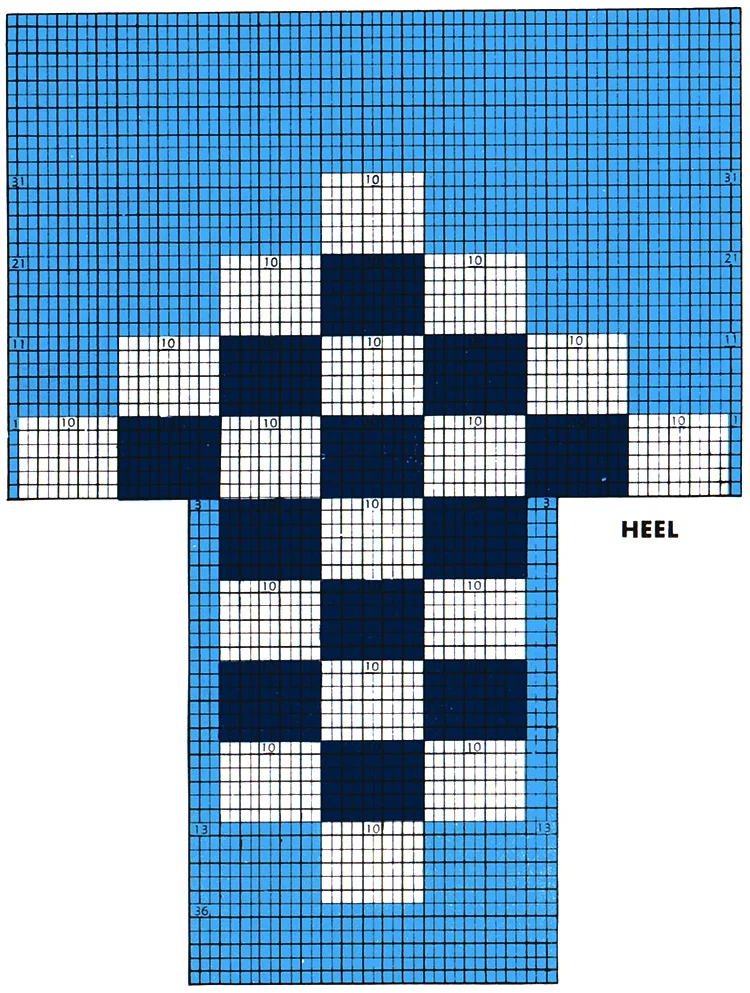 Checkerboard Socks Pattern #7207