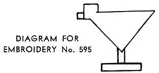 Knitted Sweater Pattern #595 embroidery