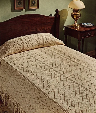 Knit Bedspread Pattern #6130
