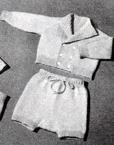 Cardigan and Knickers for 9 to 12 Months Pattern