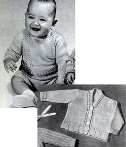 Cardigan and Pullover for 6 Months Pattern