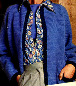 Tweed Jacket, Women's Knitting Pattern