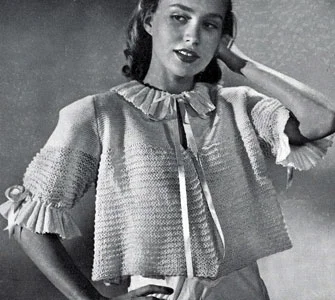 Bed Jacket Pattern