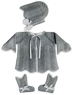 Knitted Baby Set Pattern #100